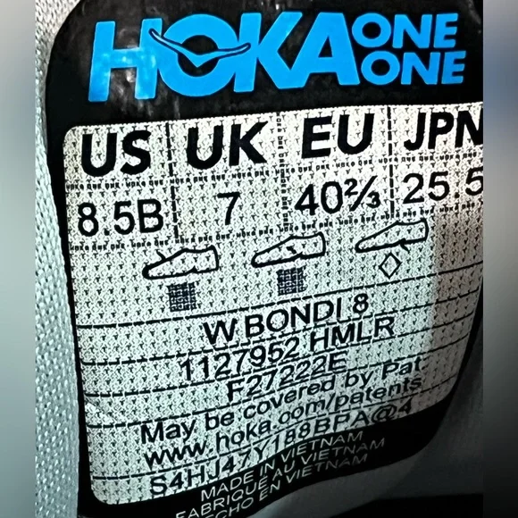 Hoka Bondi 8 Running Shoes. Women’s Size 8.5B Color Gray. - Picture 10 of 11